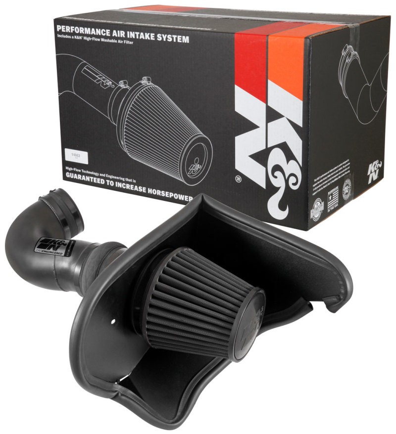 Chevrolet Camaro Performance Air Intake - K&N Engineering - Blackhawk - Black - `16-`19